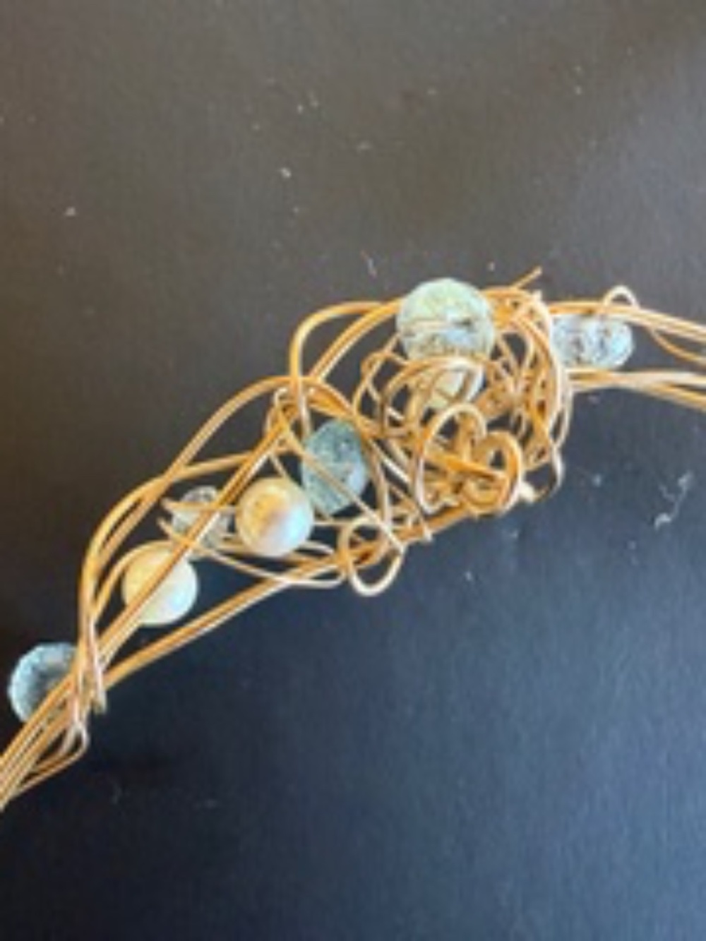 Kazuko Oshima Necklace with Fresh Water Pearls & Semi-Precious Stones - Picture 4 of 8